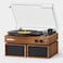 Echo Audio Frankie Bluetooth Record Player with External Speakers - Walnut