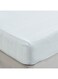 Box Nora Prism Microfibre Fitted Sheet - Green Stripes for Kids