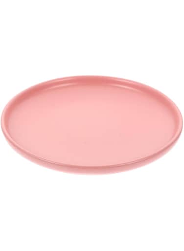 Cat Food Bowl, Ceramic Shallow Dog Food Dish, Cat Bowls Whisker Fatigue for Indoor Cats, Cat Dishes for Dry Wet Food and Water Kitten Food Bowls, Pink Food Friendly Ceramics