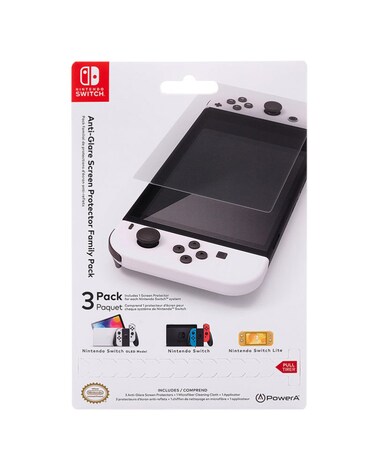 PowerA Nintendo Switch Anti-Glare Screen Protector Family Pack