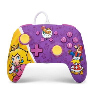 وحدة تحكم PowerA Princess Peach Battle Enhanced السلكية لجهاز نينتندو سويتش