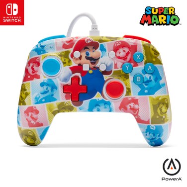PowerA Enhanced Wired Controller - Mario Hero Reel