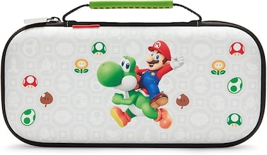 PowerA Protection Case for Nintendo Switch 2 - Mario &amp; Yoshi, Officially Licensed, Protective Storage, Holds up to 9 Game Cards and 2 microSD Express Cards, Integrated Play Stand