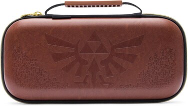 PowerA Protection Case for Nintendo Switch 2 - Hyrule Crest, Officially Licensed, Protective Storage, Holds up to 9 Game Cards and 2 microSD Express Cards, Integrated Play Stand