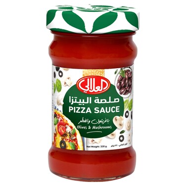 Al Alali Pizza Sauce with Olives and Mushrooms, 320g