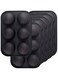 Newk 6 Holes Semi Sphere Silicone Mold, 6 Packs 6-Cavity Half Sphere Mold for Making Chocolate Bomb, Cake, Jelly, Pudding, Dome Mousse - Black