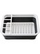 Dubai Gallery Collapsible Drainer Storage White/Black 36X32X12.2Centimeter