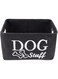 Aputue Dog Toy Box, Waterproof Inside Pet Supplies Storage Basket, Basket for Dog Toys Perfect for Organizing Pet Toys and Accessories, Dog Toy Storage Bin with Metal Handles Collapsible
