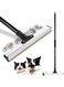 GraGra Carpet Rake Pet Hair, 2 in1 Carpet Rake Floors Scraper, Dogs Cats Remover Tool with Adjustable Long Handle, Wet and Dry, Pet Hair Remover for Sofas, Carpets, Floors, Hardwoods