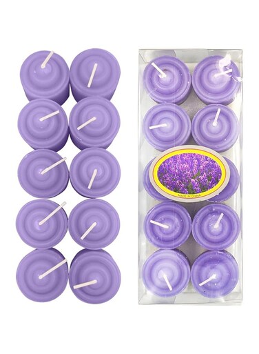 10Pcs Tea Lights Candles, Tealight Candles, Smokeless Dripless Long Lasting Tea Light Candles,Tea Candles for Weddings, Party, Brithday, Ramadan, Shabbat   Home Decorative Tealights (Sweet Purple)