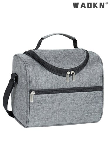 Expanded Capacity Lunch Box with Insulated Technology: A Spacious Cooler Tote Bag Perfect for Adults, Men, &amp; Women - Featuring a Double Deck Design Ideal for Office Meals, Picnics, &amp; Outdoor Adventures