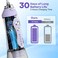 Water Dental Flosser Teeth Pick, H2ofloss Cordless Portable Oral Irrigator 300ML Rechargeable Travel Irrigation Cleaner IPX7 Waterproof WaterFlosser for Home Travel Lavender
(Lavender)