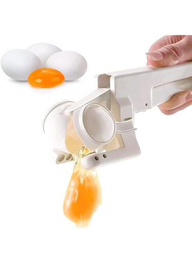 Azonee Egg Cracker Tool for Raw Eggs, Handheld Egg Breaker Egg Opener Tool One Hand Egg Cracker Egg Shell Opener, Egg Peeler Egg Separator Cute Kitchen Gadgets Egg Whites Separator