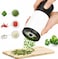 2-in-1 Manual Cheese Grater &amp; Herb Grinder   Multi-Purpose Garlic, Chili &amp; Vegetable Shredder   Stainless Steel Blades   Easy Press Design   Kitchen Tool