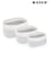Cotton Rope Storage Baskets - Set of 3   Small Grey &amp; White Baskets for Shelves   Organizer Bins for Nursery &amp; Bathroom