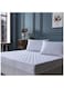 Somer Field - Quilted Fitted Stretchable Mattress Pad - All Side Elastic Deep Pocket - Hypoallergenic - Machine Washable Mattress Topper - White (180 X 200+30 CM)