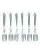 6-Piece Fork Set Silver