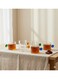 Arabic Tea &amp; Coffee Glass Cup Set (100ml) - Colorful Ball Handle, Heat-Resistant