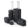 OUTBOUND 5-Piece Softside Wheeled Travel Luggage Set, Includes 26" &amp; 21" Upright Suitcases, Duffel Bag, Boarding Tote &amp; Toiletry Kit, Durable Polyester Construction - Black