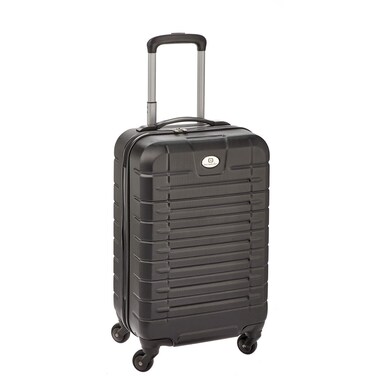 OUTBOUND Hardside 20&quot; Spinner Carry-On Luggage Bag, Lightweight &amp; Durable with 4 Wheels and Telescopic Handle - Black