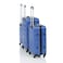 OUTBOUND 3-Piece Hardside Spinner Luggage Set, Includes 20", 24", and 28" Lugguage bags, Durable ABS Construction, Telescopic Handle - Blue