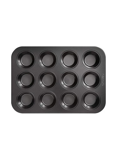 Grid Cup Cake Mould Grey 35X26cm