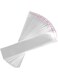 BESPORTBLE Clear Long Cello Bags 200pcs Long Self Seal Cello Cellophane Bags Poly Bags for Bakery Candles Party