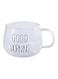 Morning Print Coffee Tea Cup Clear