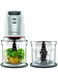 KENWOOD Chopper 500W Electric Food Chopper with 2 x 500ml Bowl, Dual Speed, Stainless Steel Quad Blade, Multi Mayo Mayonnaise Attachment, Spatula, Ice Crush Function CHP61.200WH White