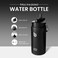 bottlebottle BOTTLE BOTTLE Insulated Water Bottle 64 oz with Straw and Dual-use Lid Half Gallon Water Jug Vacuum Stainless Steel for Workout and Sports Insulated Beer Growler with Handle（Black）