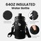 bottlebottle BOTTLE BOTTLE Insulated Water Bottle 64 oz with Straw and Dual-use Lid Half Gallon Water Jug Vacuum Stainless Steel for Workout and Sports Insulated Beer Growler with Handle（Black）