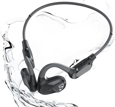 SoundPEATS Runfree Lite2 Open-Ear Headphones Bluetooth, Air Conduction Wireless Earphones, 16.2mm Driver Enhanced Bass, 2-Mic Clear Calls, Comfort Fit, Bluetooth 5.3 Headphones, for Sports &amp; Work, APP
