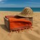 Nautical Charm Beach Towel Orange