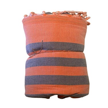 Nautical Charm Beach Towel Orange