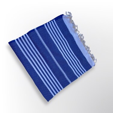 Mediterranean Essence Beach Towel  Blue