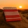 Dimond  Beach Towel 100% recycled cotton red