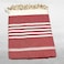 Dimond  Beach Towel 100% recycled cotton red
