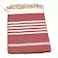 Dimond  Beach Towel 100% recycled cotton red