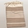 Dimond  Beach Towel 100% recycled cotton Brown clear