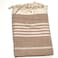 Dimond  Beach Towel 100% recycled cotton Brown clear