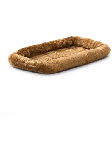 MidWest Homes for Pets Bolster Dog Bed 45.72 cm (18-Inch) Long Dog Bed or Cat Bed w/Comfortable Bolster; Ideal for "Toy" Dog Breeds; Cinnamon; Model 40218-CN