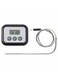 Meat thermometer timer digital black