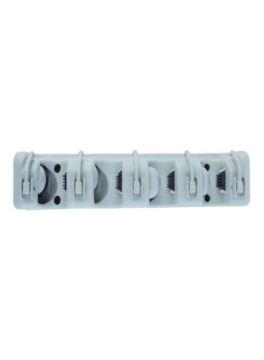 Wall Mounted Mop Organizer Holder Grey 35x9x7cm