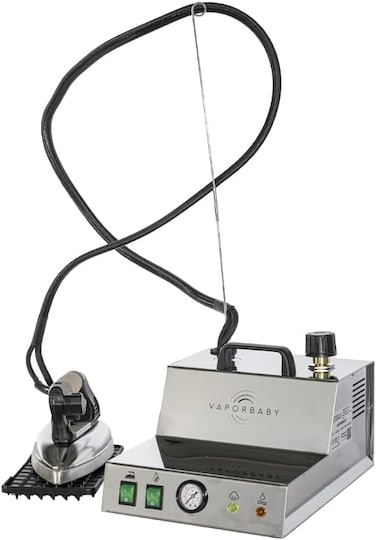 Battistella Vaporbaby Steam Generator with 2.2L Stainless Steel Boiler and 800W EOS Iron, Boiler power 1150W and Steam working pressure 2.8 BAR 1 year warranty-Made in Italy