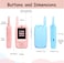 ESSEN Video Walkie Talkies Toys for Kids 2 Pack Rechargeable with Camera, Voice Changer, Video Chat, Fun Toys for Indoor Outdoor Travel Birthday Gifts Toys for Boys Girls Ages 3-12 (Blue/Pink)