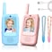 ESSEN Video Walkie Talkies Toys for Kids 2 Pack Rechargeable with Camera, Voice Changer, Video Chat, Fun Toys for Indoor Outdoor Travel Birthday Gifts Toys for Boys Girls Ages 3-12 (Blue/Pink)