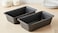 Loaf Bread Pan, 2 Set Rectangle Loaf Pan,Combo Non-Stick Carbon Steel Rectangle Baking Tin &ndash; Bread Loaf &amp; Cake Pan Set of 2, Black