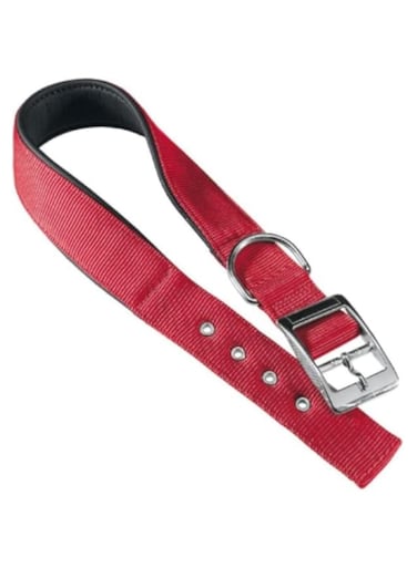 Ferplast Daytona C Nylon Dog Collar Color - Red, Dimension - 47-55cm x 30mm