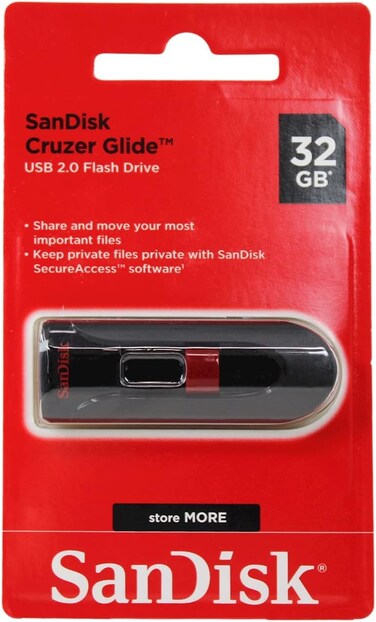 Sandisk Cruzer Glide CZ60 32GB USB 2.0 Flash Drive - SDCZ60-032G-B35