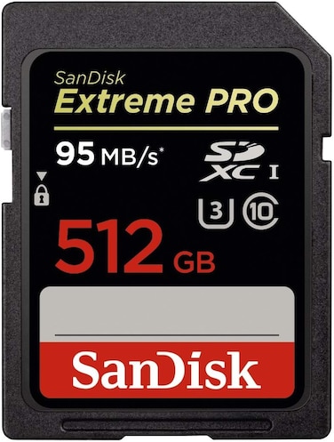 SanDisk SDISK Extreme Pro SDXC 512GB 95 MB/S